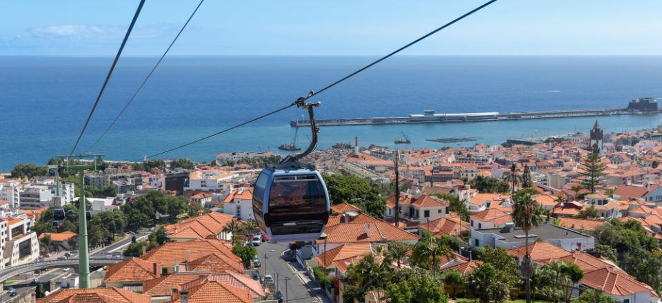 The Cable Cars In Madeira Portugal image