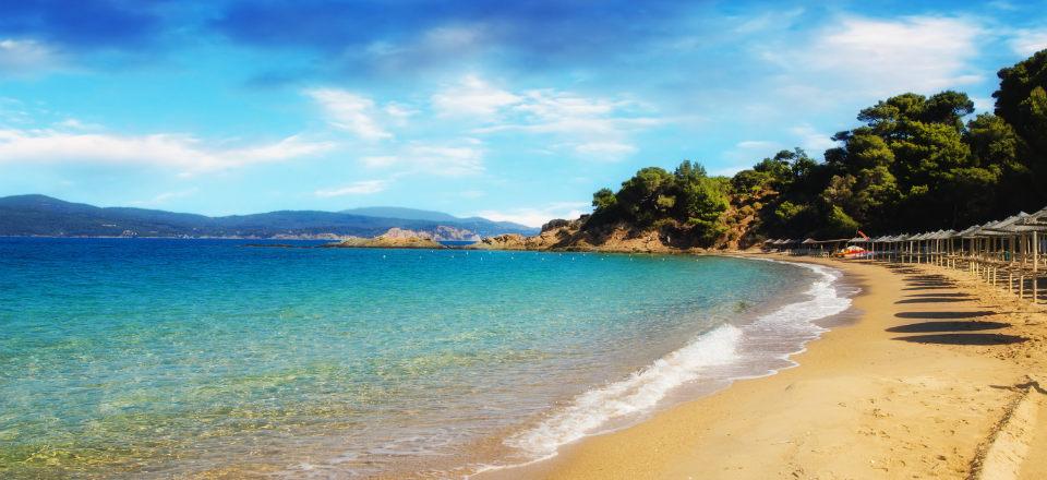 Banana Beach In Skiathos Greece image